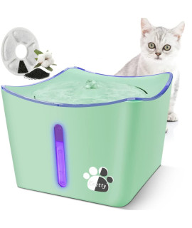cat Water Fountain, 101oz3L Pet Water Fountain, Kastty cat Fountain Whisper Quiet Water Fountain for cats Inside, Automatic cat Water Dispenser, Dog Water Fountain with LED Light,1 cat Waterer Filter