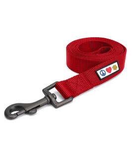 Pawtitas 6 FT Solid Color Leash for Puppy and Dog Leash Dog Training Leash 6 ft or 1.8 m Dog Leash Extra Extra Small Dog Leash can be Used for as a Cat Leash Red Dog Leash