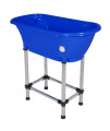 Flying Pig Pet Dog cat Washing Shower grooming Portable Bath Tub (Royal Blue)