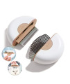 Marchul cat Brush, cat comb for grooming, Kitten Massager Brushes and Deshedding Tool Set, cat grooming Brush for Long Haired or Short Hair to Remove