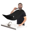 Beard Bib Apron, Mens Beard Hair catcher for Shaving and Trimming, Non-Stick Beard Shave cape, grooming Accessories Tools & gifts for Husband or Dad