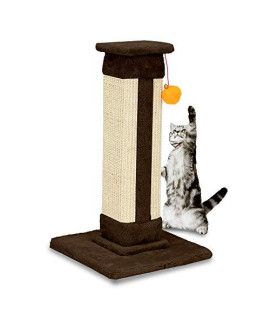 XJUJIN 21" Cat Tree Cat Scratching Post with Natural Rope,Cat Climb Holder Tower
