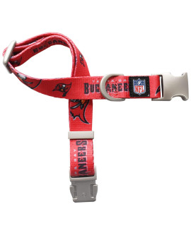 Littlearth Unisex-Adult NFL Tampa Bay Buccaneers Premium Pet collar, Team color, Medium