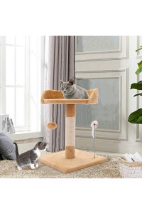Cat Tree Cat Activity Tower Scratching Posts, Kittens Pet Climbing Tower Cat Condo Play House Hammock Cat Furniture Activity Center for Large Cat/Big Cat?US Fast Shipment? (11.8x11.8x15.7inch)