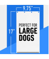 Evergreen Pet Supplies Extra Large Replacement Dog Door Flap for Ideal Pet Products Ruff Weather Dog Door Model DSRWXL - 9.75 x 17 in - for Pets 36 to 90 lbs - Weather Proof Seal