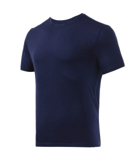 Merino Protect 100 Merino Wool T-Shirt for Men Short Sleeve Odor Resistance Lightweight Base Layer for Travel Hiking Navy