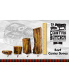 The Country Butcher 4 Beef Center Dog Bones with Marrow & Meaty Pieces, Moderate to Aggressive Chewers, Made in USA, 3 Count