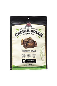 Redbarn Chew-A-Bulls (Size: Medium | Shape: Toad | 12-Count (Case of 8))
