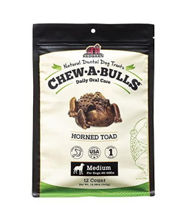 Redbarn Chew-A-Bulls (Size: Medium | Shape: Toad | 12-Count (Case of 8))