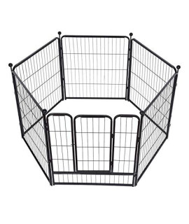 LCCK Pet Dog Playpen Foldable Puppy Exercise Pen Metal Portable Yard Fence for Small Dog & Travel Camping Pet Puppy Cat and Rabbits Exercise Barrier Fence
