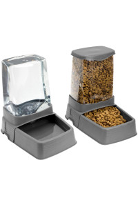 SportPet Food Bowls_Raised Stainless Steel Bowl_gravity Feeder and Waterer