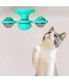 NC Interactive Cat Toy Windmill Portable Scratch Hair Brush Grooming Shedding Massage Suction Cup Catnip Cats Puzzle Training Toy