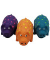 9 in. Goblets Pig Latex Dog Toy Assorted Colors (3 Pack)