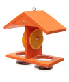 BRECK'S - Double Fruit and Jelly Oriole Bird Feeder - Keeps Food Dry Providing for a Haven for Birds