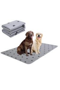 Pupteck Washable Pee Pads For Dogs - Waterproof Reusable Puppy Potty Training Pads Whelping Mat - Fast Absorption Non-Slip Pet Food Feeding Mat - Pad For Small Animals