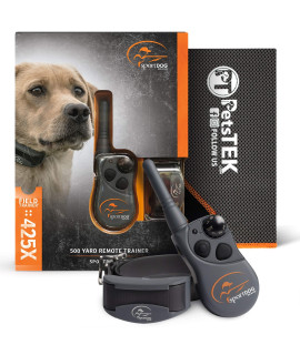 SportDOG SD-425X Electric Training Dog Shock Collar with Remote for Small, Medium, and Large Dogs - 500 Yard Range, Vibration, Tone, Up to 21 Stimulation Levels, Waterproof, Rechargeable E-Collar