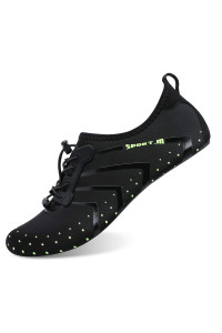 L-RUN Aqua Water Shoes Women Barefoot Skin Shoes Black S(W:4-5,M:3-4)=EU35-36