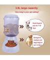 ?Fast Delivery? Chowsing Pet Feeder and Water Food Dispenser Automatic for Dogs Cats 100% BPA-Free Gravity Refill Easily Clean Self Feeding for Small Large Pets Puppy Kitten Rabbit Bunny 0.83 Gal