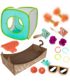 Kitty City Swat Track Cat Toy, 3 Toys in 1 Cat Toy, Deluxe and Basic Cat Toy Box, Ball Track