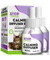 Beloved Pets Pheromone Calming Diffuser Refill 2 Pack for Cats with Long-Lasting Relax Effect - Enhanced Formula of Anxiety Relief - Stress Prevention for Pets (Diffuser not Included)