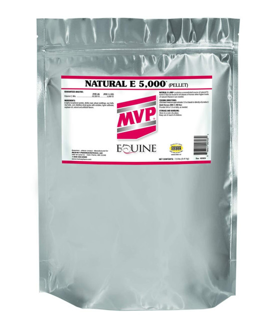 Natural E 5,000 (7.5 lb) Natural Form of Vitamin E for Better Bioavailability for Horses