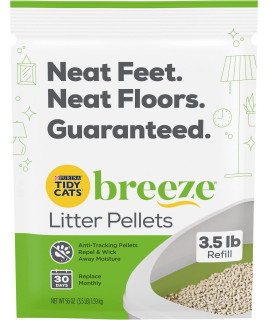 Purina Litter Tidy Cat Breeze Pellets, 3.5 lb, New 4 - Pack