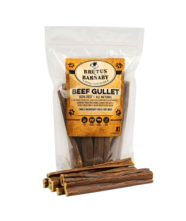 gullet Sticks for Dogs, All Natural Single Ingredient Beef Jerky chews, Healthy Beef gullet Sticks, Naturally Occurring glucosamine chondroitin, can Help Joint Function for Puppies or Senior Dogs