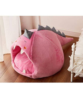 NC Pet Dog Cat Bed House Dinosaur-Shaped Kennel Can Keep Warm All Year Round, Small Dog Teddy Universal Cat Bed Removable and Washable Pet Supplies Pet Kennel Warm and Soft Pet Sleeping Bag