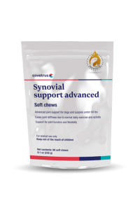 Covetrus Synovial Support Advanced Soft Chews for Dogs Under 60 lbs, 60 Count, Brown, 071391