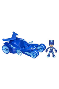 Pj Masks Catboy Deluxe Vehicle Preschool Toy, Cat-Car Toy With Spinning Super Cat Stripes And Catboy Action Figure For Kids Ages 3 And Up