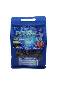 RONS cIcHLIDS Fish Food for African cichlids, Tetras Other Tropical Fish, Premium Food for Brighter colors, Healthier Fish cleaner Tanks, Pellets with Real Shrimp Natural Ingredients, 25 LB