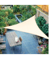 ShadeBeyond Sun Shade Sail 8 x 8 x 8 Triangle Sail Shade canopy for Patio UV Block for Outdoor Facility and Activities Beige
