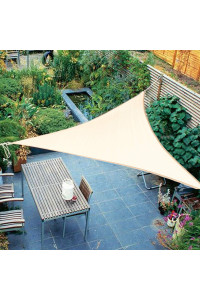 ShadeBeyond Sun Shade Sail 8 x 8 x 8 Triangle Sail Shade canopy for Patio UV Block for Outdoor Facility and Activities Beige