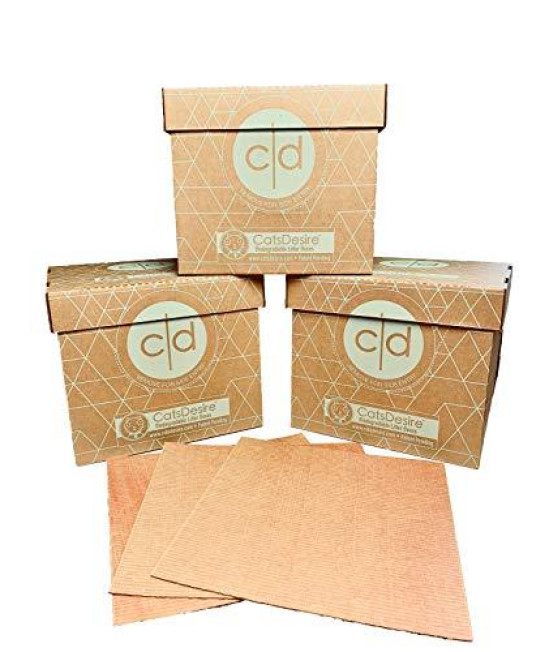 Cats Desire Biodegradable Top or Side Entry Litter Box (9 PC)
