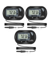 Thlevel Lcd Digital Aquarium Thermometer, Fish Tank Thermometer With Water-Resistant Sensor Probe And Suction Cup For Reptile, Turtle Incubators, Terrarium Water Thermometer (3)
