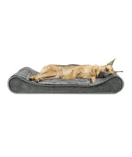 Nutan, Standard Foam Inner Waterproof with Corn Grain Pattern Lounger Cradle Dog Mattress with Removable Cover, Large- 24" x 36" x 5.5"