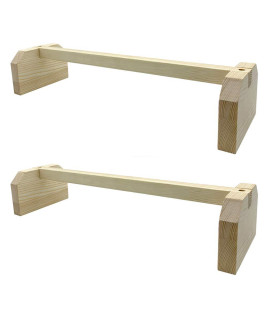 Popetpop 2Pcs Chicken Perch Wooden Roosting Bar For Coop And Brooder Bird Perch For Large Bird Baby Chicks Pollos Gallinas Polluelos Parrots