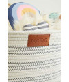 Harry Barker Market Stripe Cotton Rope Dog Toy Bin