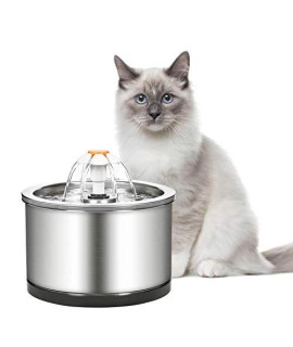 Nanyaciv Cat Water Fountain, 84oz/2.5L Automatic Pet Water Fountain, Quiet Intelligent Pump Cat Dog Water Dispenser, Indoor Water Fountain for Cats, Dogs, Multiple Pets