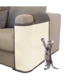 Cat Scratch Furniture Couch Protector with Natural Sisal for Protecting Couch Sofa Chair (Left Hand)