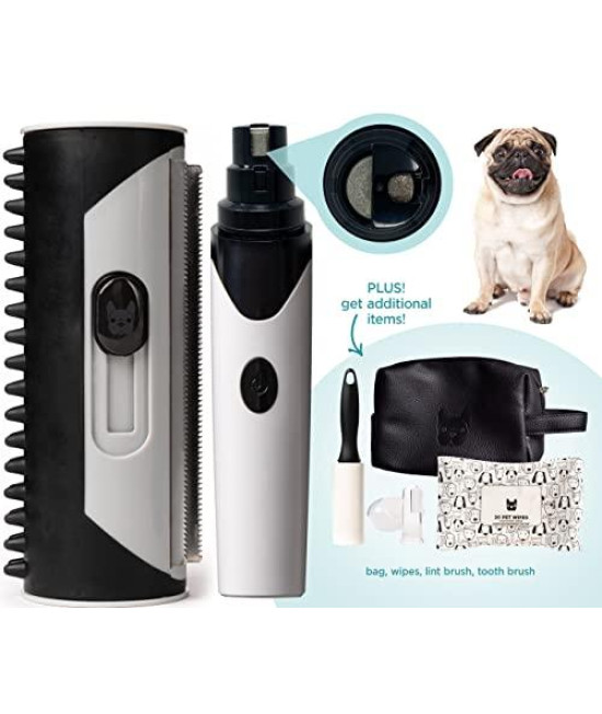 Silver Paw Country Living Dog Grooming Kit for Long Haired Dogs & Short Haired Dogs, 5-Piece Pets Essentials Tools & Products with Pouch, DIY Pet Grooming Supplies