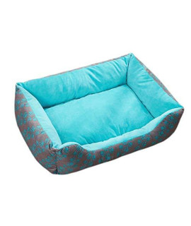 WXYPP Pet Dog Bed, (M Size is Suitable for Small and Medium-Sized Dogs) Machine Washable Comfortable and Safe Anxiety (Color : Green)
