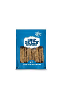 Best Bully Sticks All Natural 6 Inch Beef Wrapped Collagen Sticks Highly Digestible, Limited Ingredient, Rawhide Alternative Dog Chew - Free-Range Grass-Fed Beef Dog Treats - 10 Pack