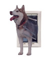 Ideal Pet Products Wall Entry Pet Door Double Flap for Walls with Built-in Telescoping Tunnel and Lock-Out Slide, Extra Large, White