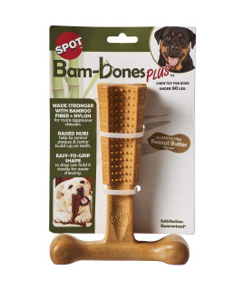 Ethical Pet Products 68054597: Toy Bam-Bone Plus Peanut Butter 7In