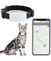 Zeerkeers Dog GPS Tracker Real Time Pet GPS Tracker Waterproof Location & Activity Tracking Collar with SOS Alarm for Dogs, and Cats, APP Control