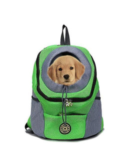 Pet Carrier Backpack for Small Dog cat up to 2~26 lbs, Hands-Free Pet Travel Bag, Breathable Head-Out Design and Waterproof Bottom for Hiking & Travel