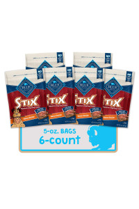 Blue Buffalo Stix Natural Soft-Moist Dog Treats, Bacon Recipe 5-oz bag (Pack of 6)