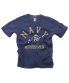 Wes and Willy NcAA Kids SS Organic cotton Tee Shirt, Navy Midshipmen, Midnight, 6