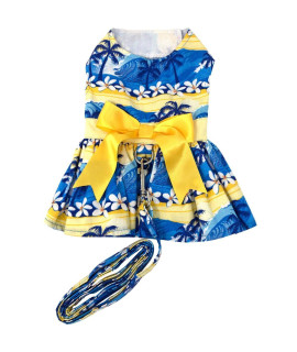 Catching Waves Dog Dress with Matching Leash (Small)